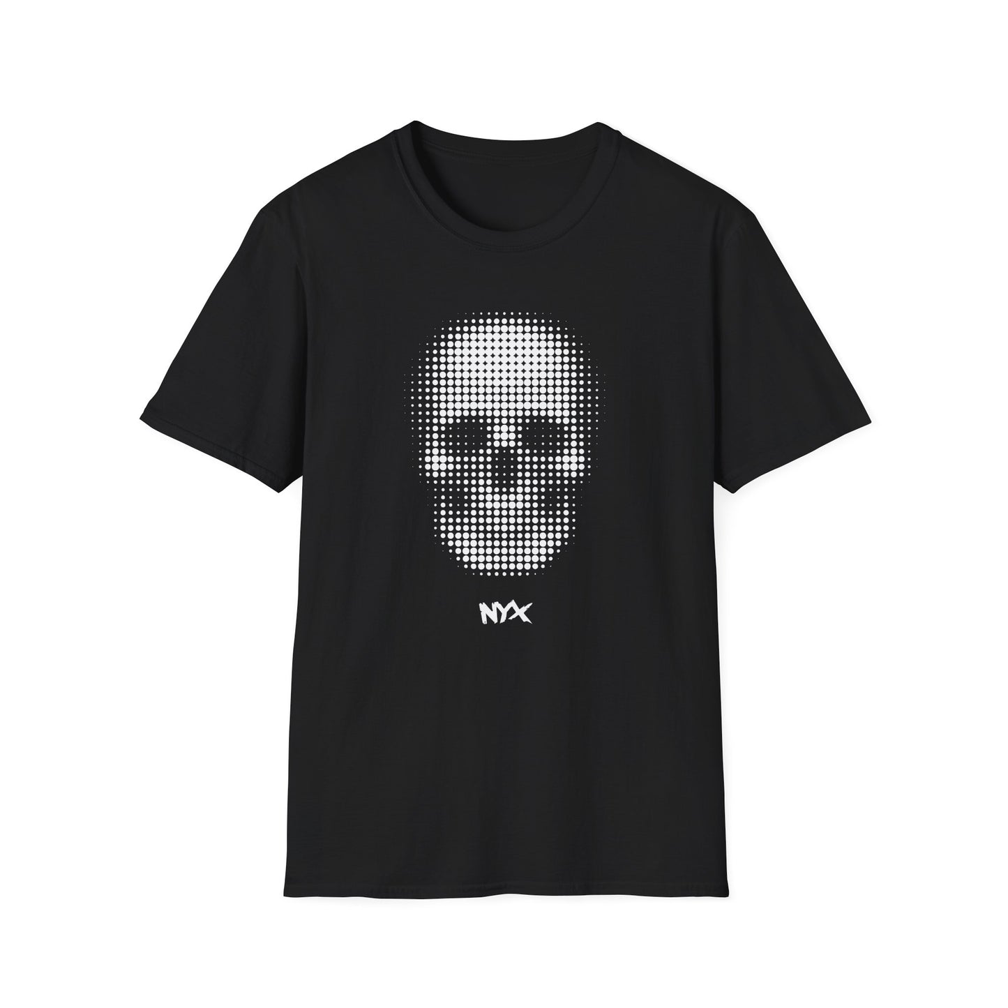 NYX Skull Graphic Unisex Softstyle T-Shirt - Edgy Style for Halloween & Everyday Wear