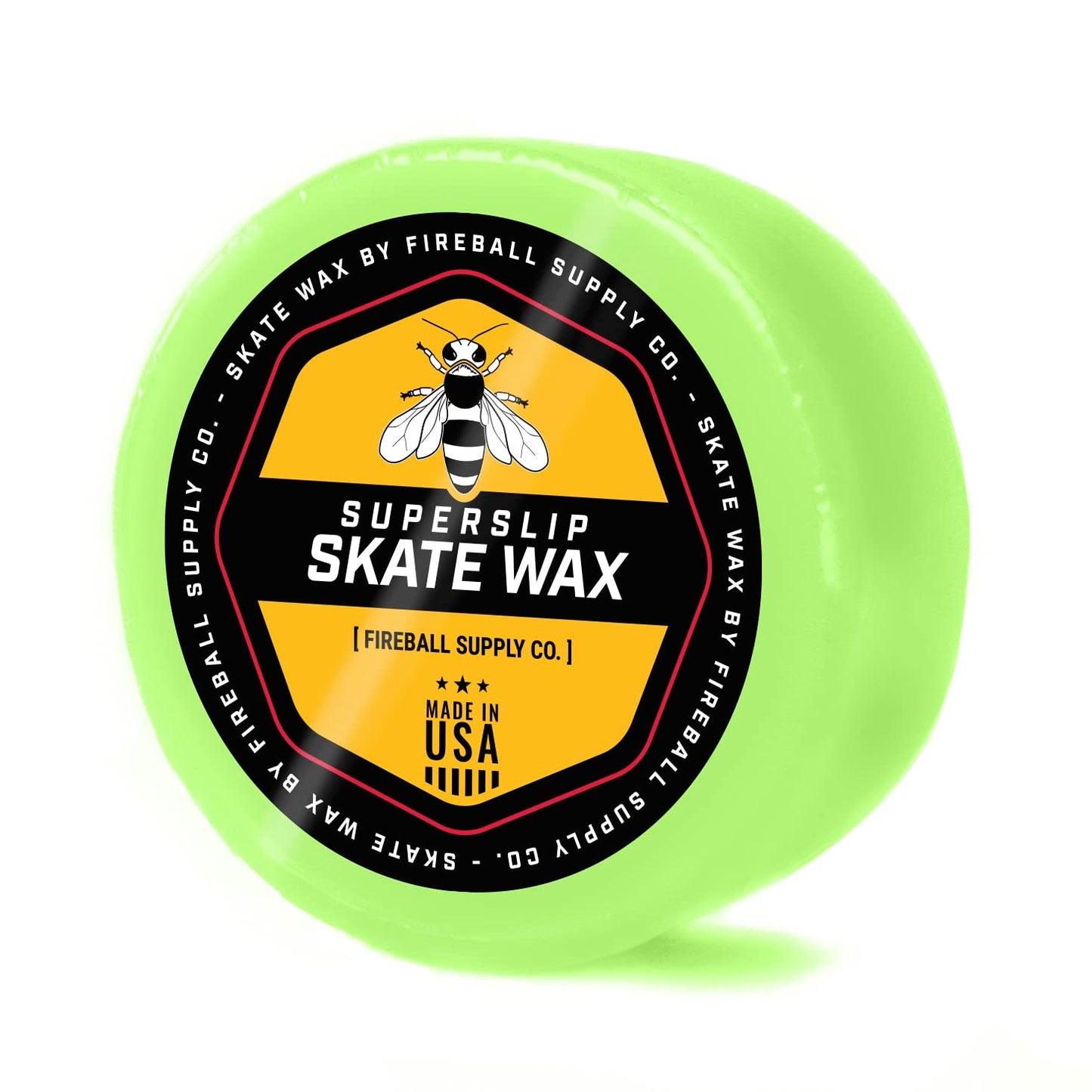 Fireball SuperSlip Pro Skateboard Wax for Rails - USA Made Skate Curb Wax for Scooters Aggressive Inline and Skateboards - Custom Formula Professional Skate Wax