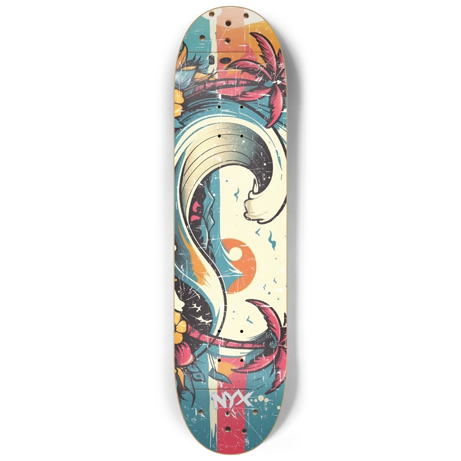 The beach 8-1/4 Skateboard Deck