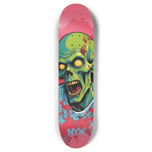 Green Zombie 7-7/8 Skateboard Deck