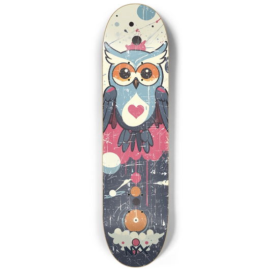 Owl 8-1/4 Skateboard Deck