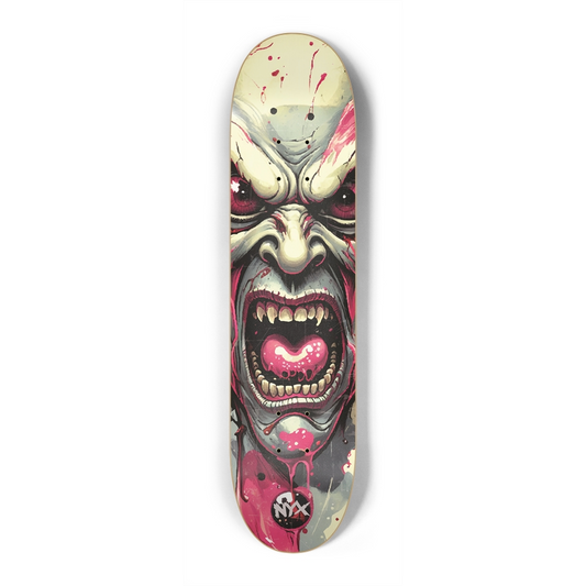 Angry zombie 7-1/4 Mini/Kid Skateboard