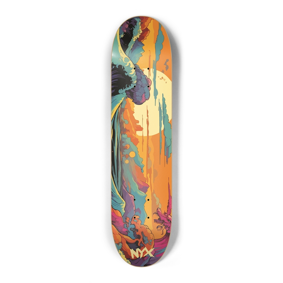 The Dragon's Sunset 7-1/4 Mini/Kid Skateboard